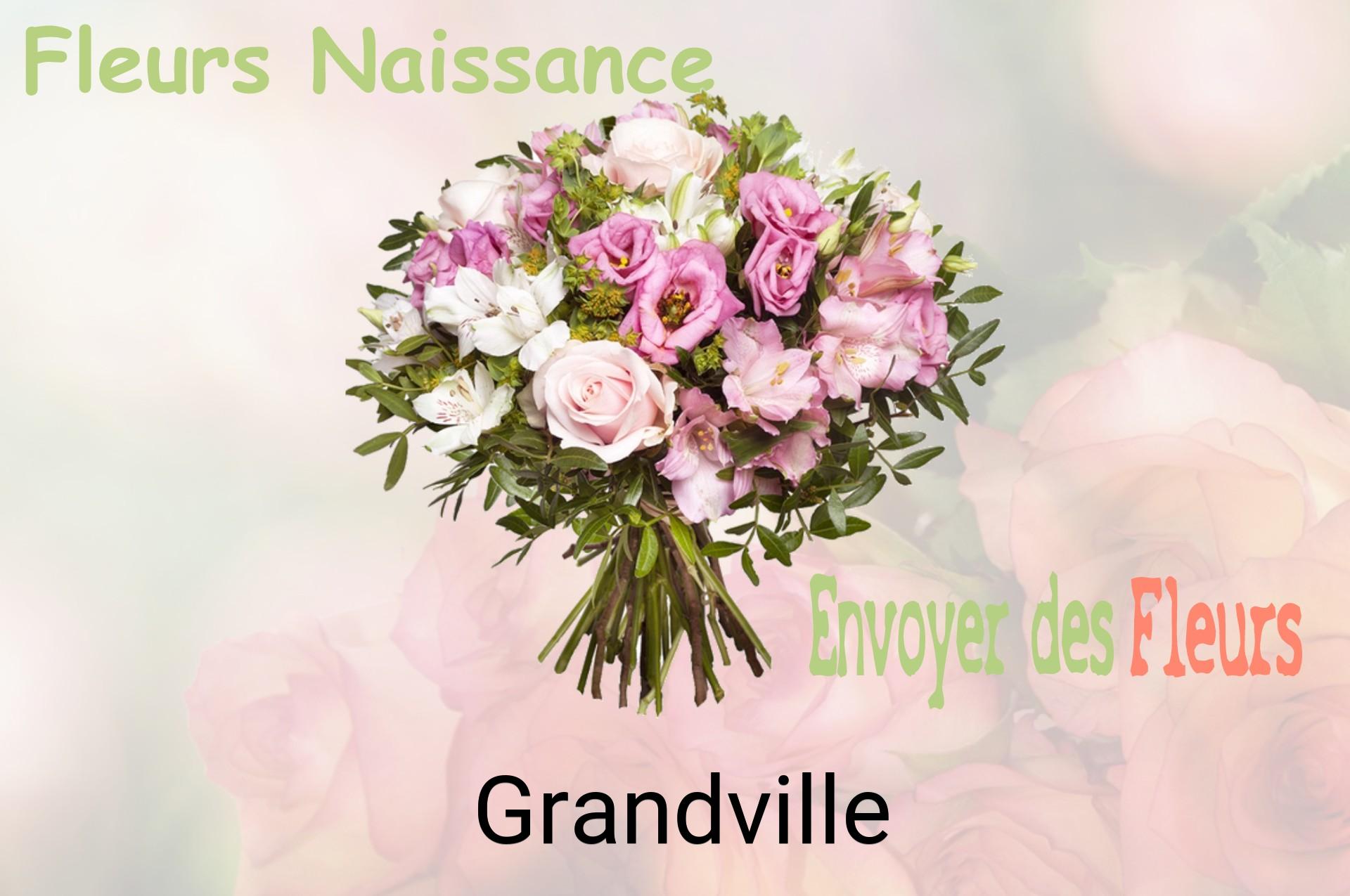 Bouquet de fleurs de naissance livré à Grandville